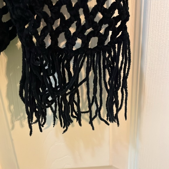 Velvet fishnet scarf - Picture 4 of 7